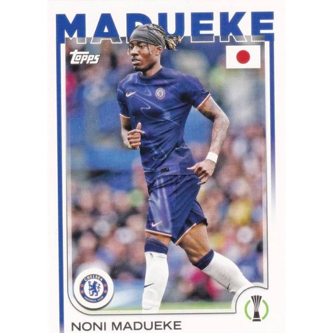 UEFA サッカーカード 113 Noni Madueke Chelsea FC (ベースカード) 2025 Topps Japan Edition エンタメ/ホビーのトレーディングカード(シングルカード)の商品写真