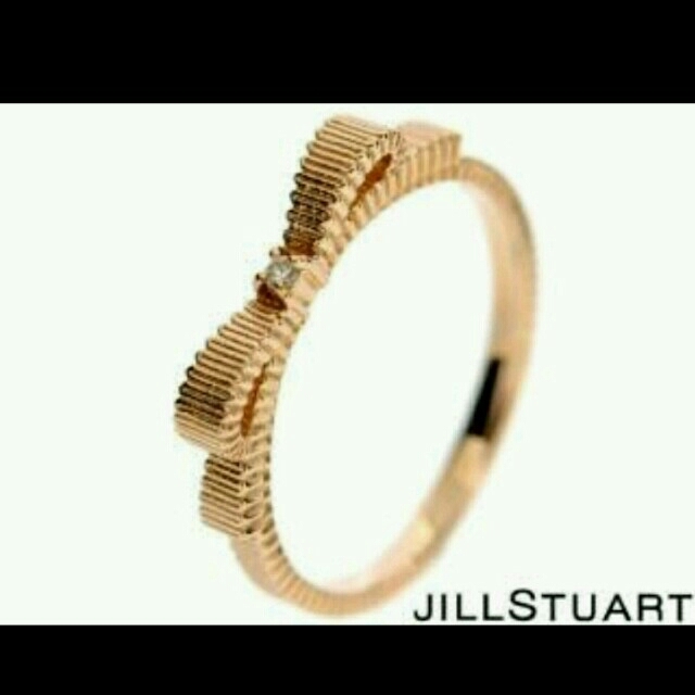 JILLSTUART(ジルスチュアート)の【美品】JILLSTUART　ﾀﾞｲﾔ10kYGﾋﾟﾝｷｰﾘﾝｸﾞ レディースのアクセサリー(リング(指輪))の商品写真