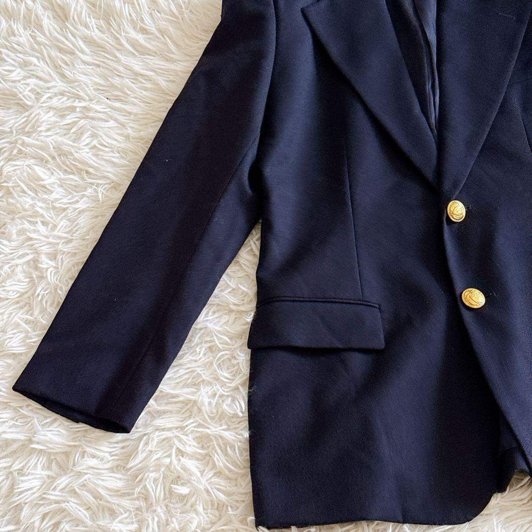 Ralph Lauren(ラルフローレン)のラルフローレン 金ボタン紺ブレ テーラードジャケット レディース11号 ネイビー レディースのジャケット/アウター(テーラードジャケット)の商品写真