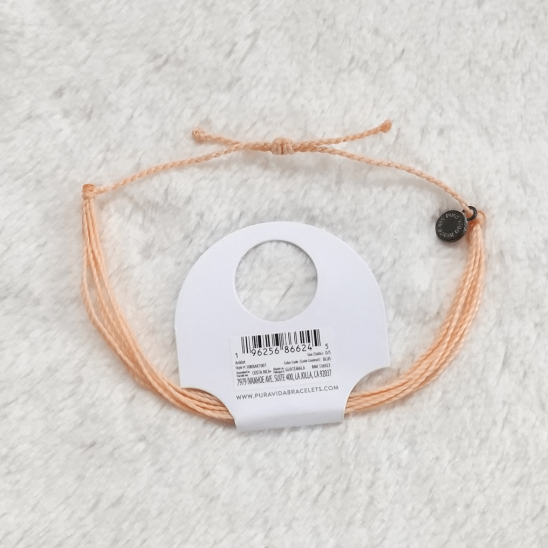 Pura Vida(プラヴィダ)のセール中♪ Pura Vida アンクレット BLUSH Anklet 男女兼用 レディースのアクセサリー(アンクレット)の商品写真