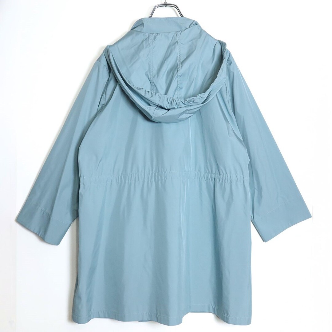 leilian(レリアン)の【美品】レリアン★二点セット！コート&キルティングベスト 大きいサイズ13+ 水色×ベージュ系 フーディ可 z16565 レディースのジャケット/アウター(その他)の商品写真