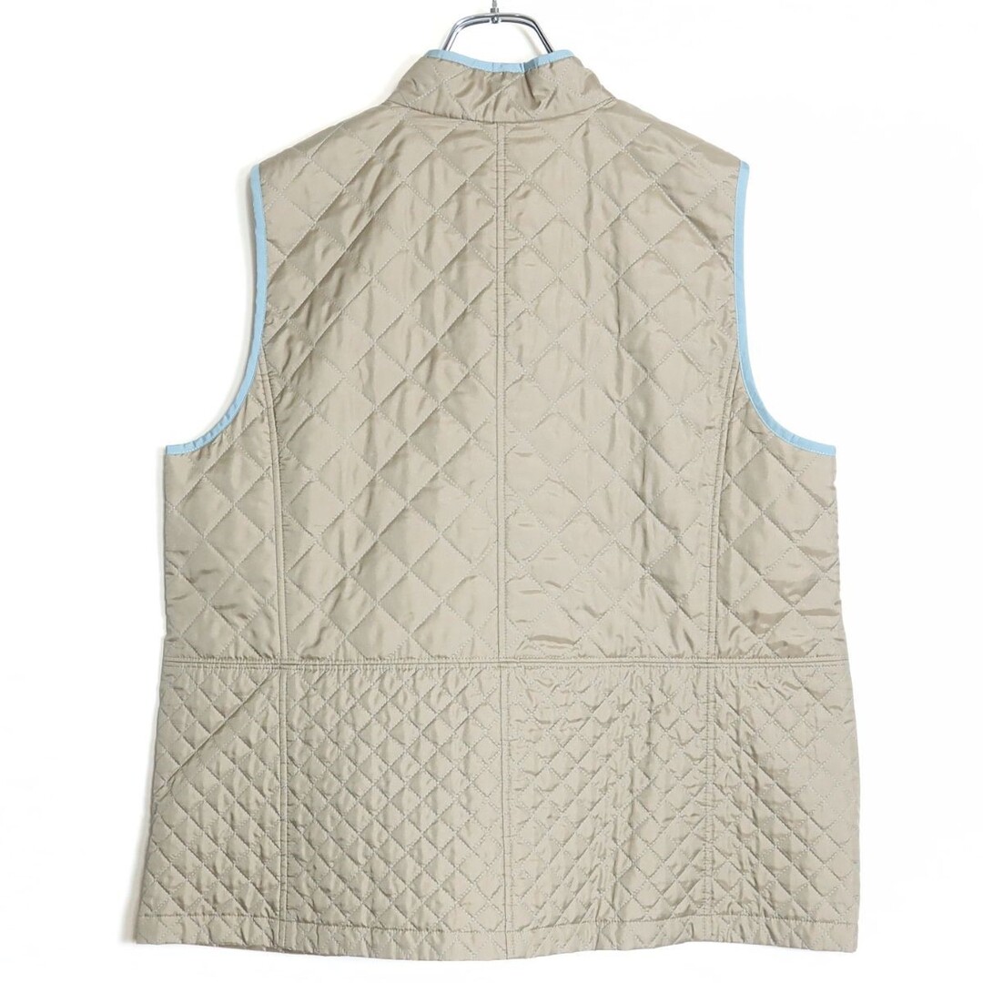leilian(レリアン)の【美品】レリアン★二点セット！コート&キルティングベスト 大きいサイズ13+ 水色×ベージュ系 フーディ可 z16565 レディースのジャケット/アウター(その他)の商品写真