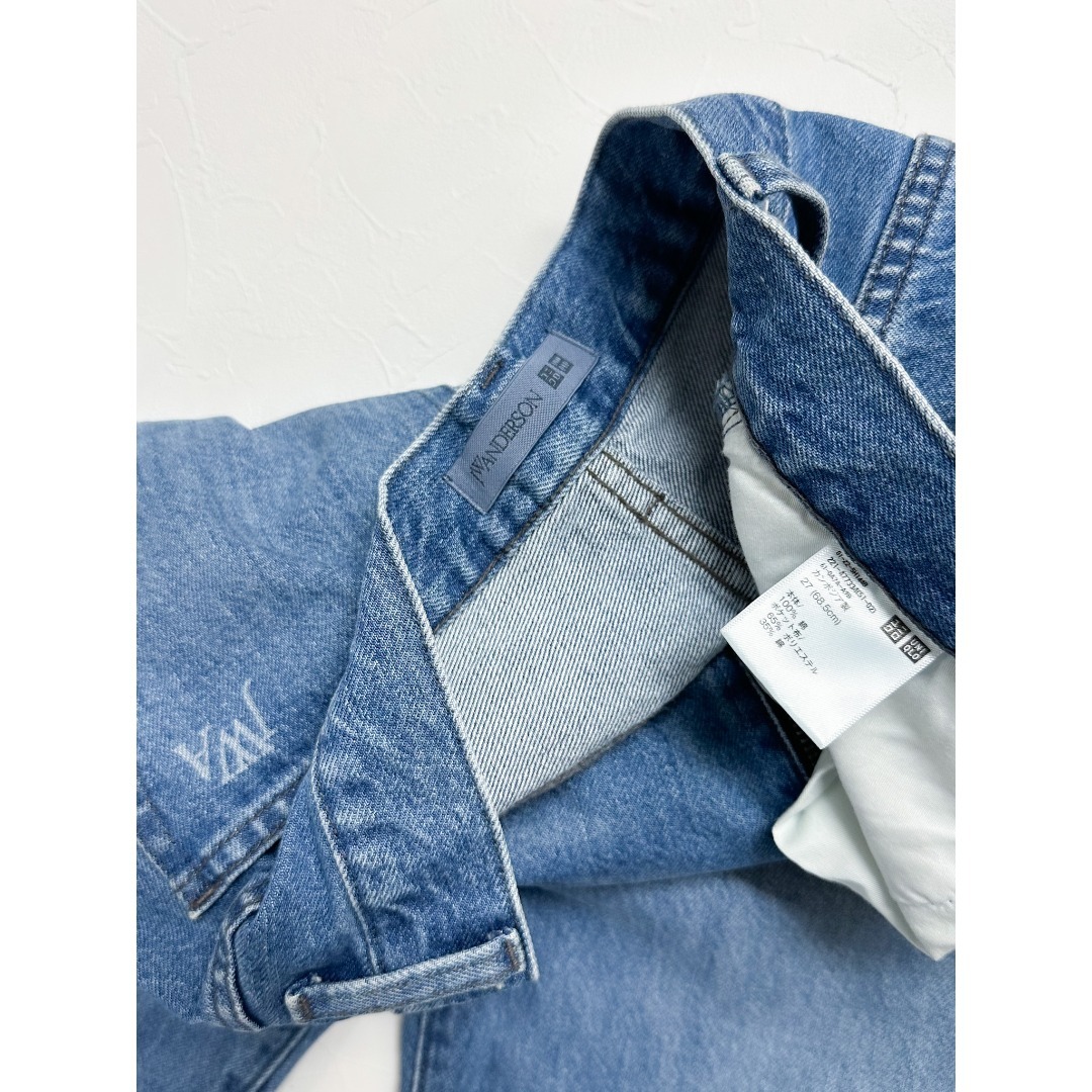 UNIQLO(ユニクロ)のユニクロ JW Anderson ストレートジーンズ 丈長め 27 レディースのパンツ(デニム/ジーンズ)の商品写真