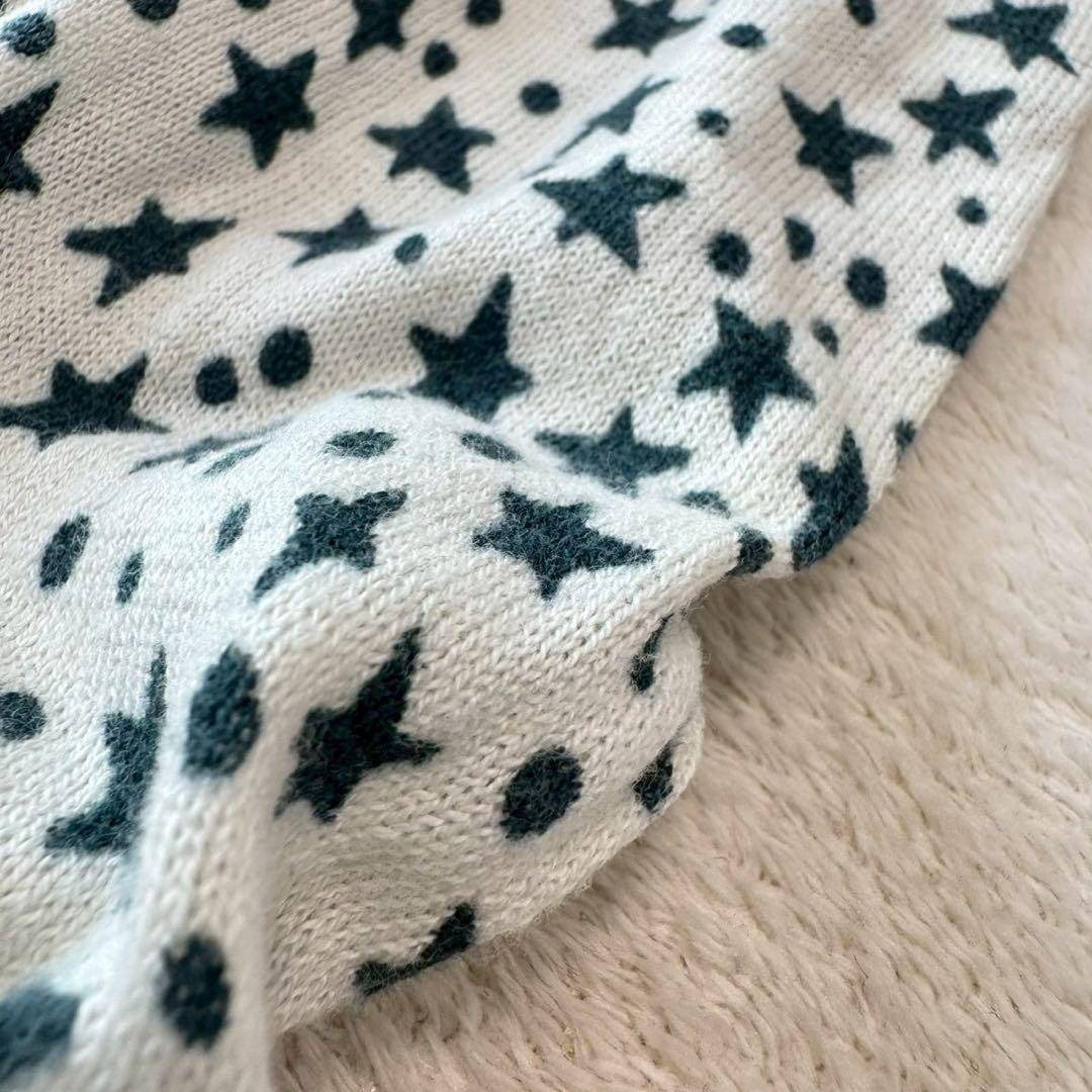 X-girl(エックスガール)の【エックスガール】 長袖チュニック（M)星柄 フレア 綿100% フェミニン レディースのトップス(チュニック)の商品写真