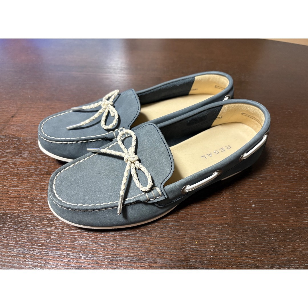 REGAL(リーガル)のリーガル レディース モカシン カジュアルシューズ リボン付き デッキシューズ  レディースの靴/シューズ(スリッポン/モカシン)の商品写真