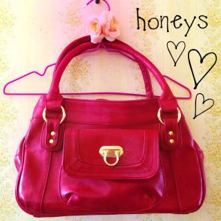 ハニーズ(HONEYS)のhoneys red bag ♡ 送料込(ハンドバッグ)