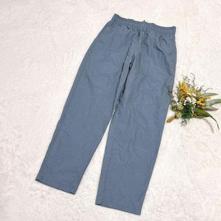 【ジーユー】GU メンズ ライトウェイトシェフパンツ ウエストゴム グレー M