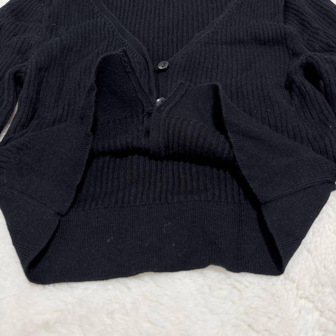 【ジーユー】GU UVカットクロップドカーディガン(長袖) ブラック M レディースのトップス(カーディガン)の商品写真