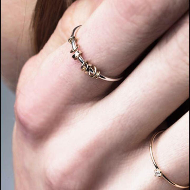Ameri VINTAGE(アメリヴィンテージ)のenna様専用☆ameri jewelry10K INTERSECT RING レディースのアクセサリー(リング(指輪))の商品写真