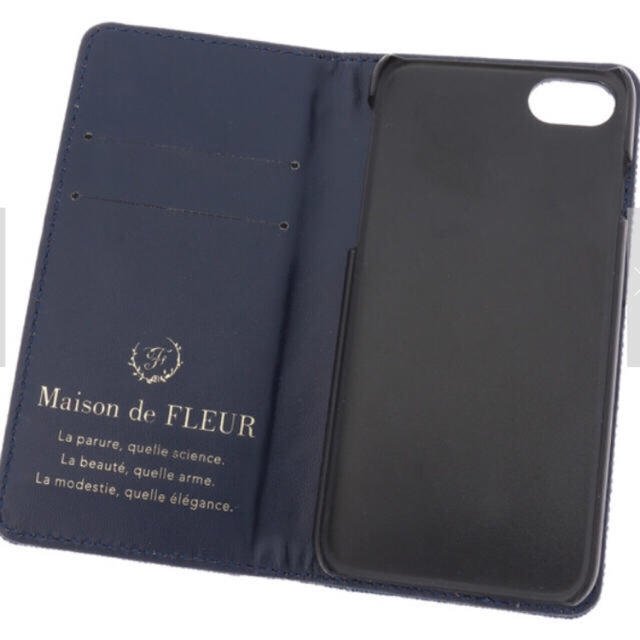 Maison de FLEUR(メゾンドフルール)のデニムレースアップ iPhoneケース スマホ/家電/カメラのスマホアクセサリー(iPhoneケース)の商品写真