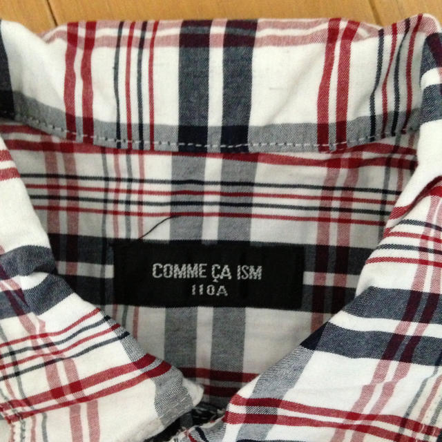 COMME CA ISM(コムサイズム)の美品コムサのチェックシャツ☆ キッズ/ベビー/マタニティのキッズ服男の子用(90cm~)(その他)の商品写真