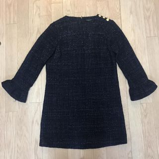 ザラ(ZARA)のZARAのツイードワンピース☆(ミニワンピース)