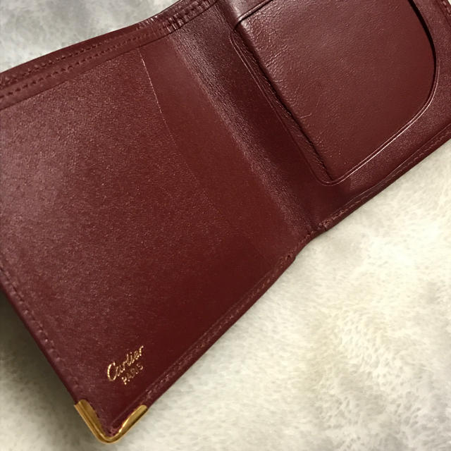 Cartier(カルティエ)のボルドー 札入れ カードケース 折り財布 カルティエ メンズのファッション小物(折り財布)の商品写真