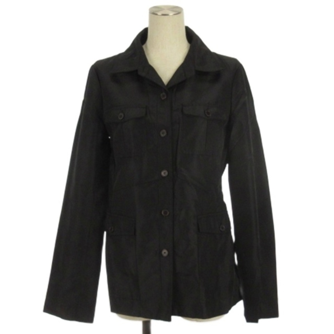 Theory(セオリー)のセオリー Theory ポケット ナイロン シャツ ジャケット ブラック 4 レディースのトップス(シャツ/ブラウス(長袖/七分))の商品写真