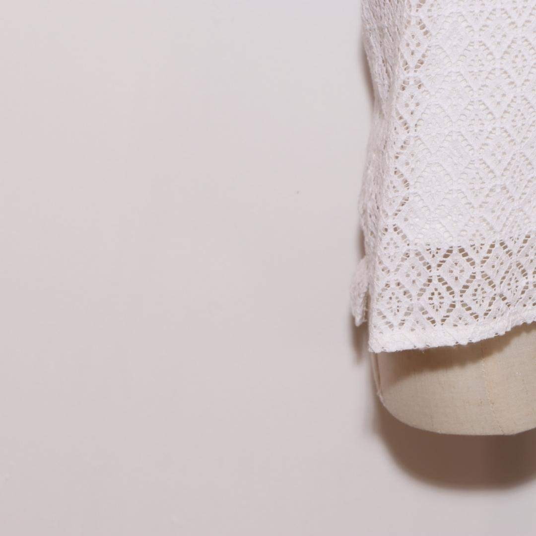 LEPSIM(レプシィム)の★美品★ LEPSIM トップス ブラウス 半袖 総レース 裏地付き フェミニン レディースのトップス(シャツ/ブラウス(半袖/袖なし))の商品写真