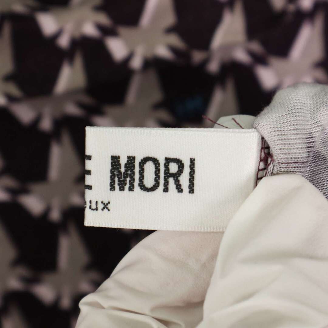 HANAE MORI(ハナエモリ)のHANAE MORI ハナエモリ 秋冬★ テンセル100% 幾何学柄 総柄 カットソー ロンTシャツ Sz.M レディース レディースのトップス(カットソー(長袖/七分))の商品写真