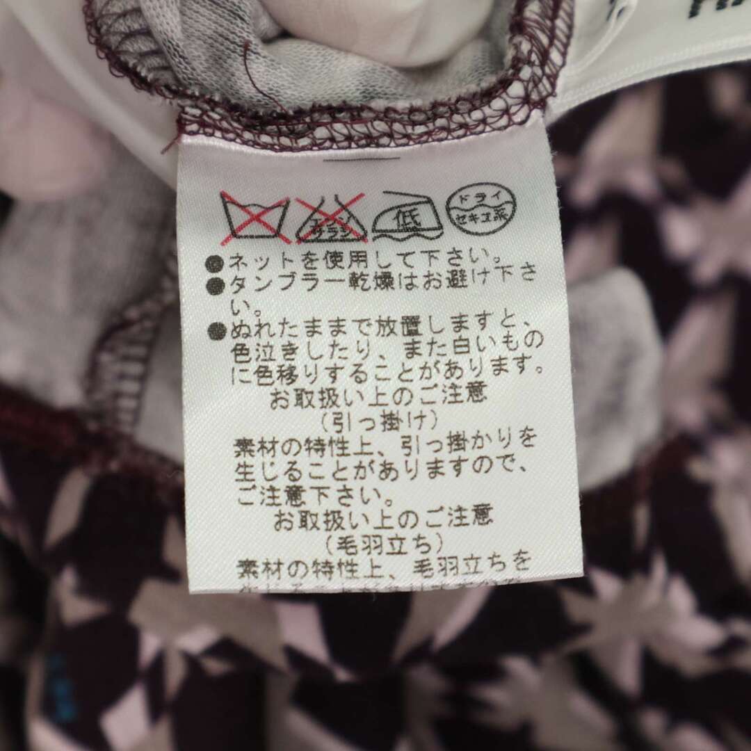 HANAE MORI(ハナエモリ)のHANAE MORI ハナエモリ 秋冬★ テンセル100% 幾何学柄 総柄 カットソー ロンTシャツ Sz.M レディース レディースのトップス(カットソー(長袖/七分))の商品写真