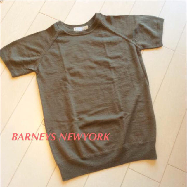 BARNEYS NEW YORK(バーニーズニューヨーク)のBARNEYS NEWYORK 半そでニット Sサイズ相当 レディースのトップス(ニット/セーター)の商品写真