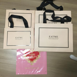 イートミー(EATME)のEATME BABY ショップ袋 紙袋 ビニール袋 5点(ショップ袋)