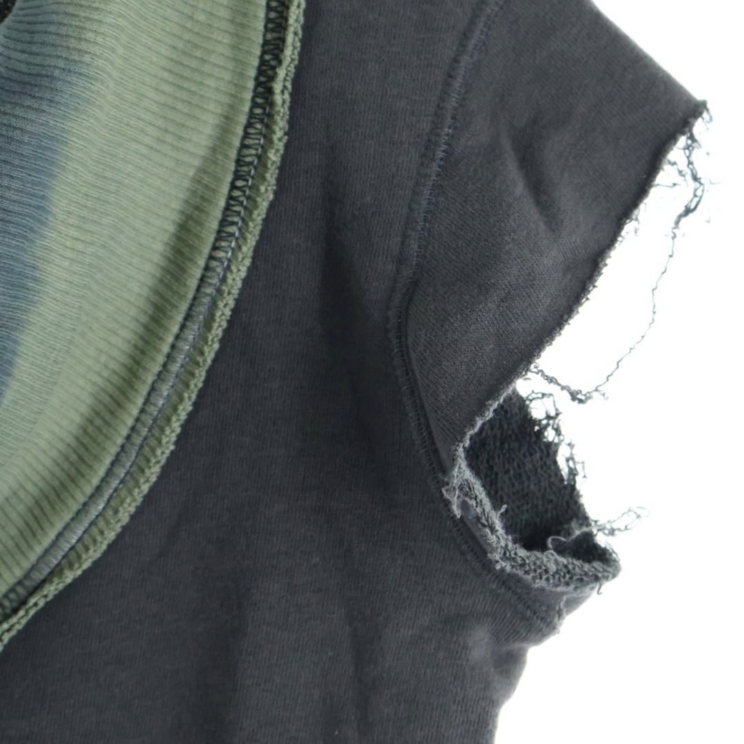 DIESEL(ディーゼル)のDIESEL ディーゼル ボートネック ショート丈 バックロゴ Tシャツ カットソー グレー レディース レディースのトップス(Tシャツ(半袖/袖なし))の商品写真