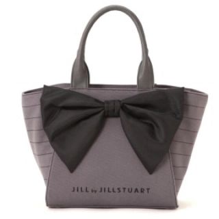 ジルバイジルスチュアート(JILL by JILLSTUART)の早い者勝ち！新品♡グレー♡完売色♡MASSIVE RIBBON BAG♡ジルバイ(トートバッグ)