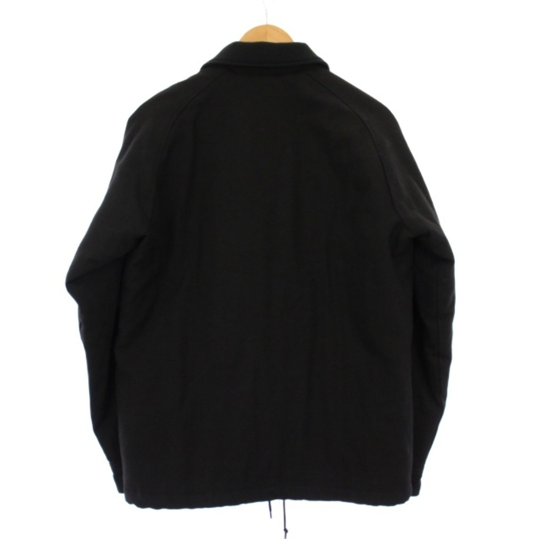 Y's(ワイズ)のワイズ NEW ERA ウールロゴ裏キルティングコーチジャケット 中綿 3 黒 メンズのジャケット/アウター(ブルゾン)の商品写真