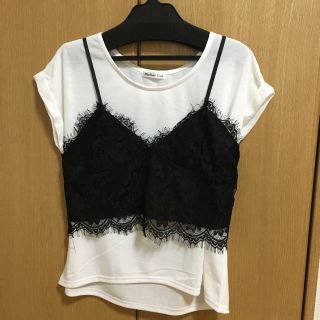 ザラ(ZARA)の新品★レースビスチェ 白T セット(セット/コーデ)