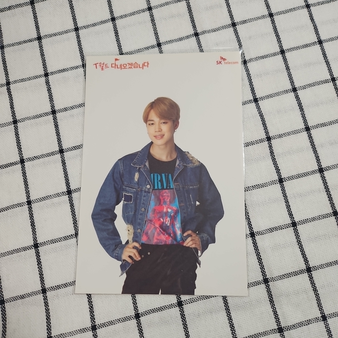ジミン JIMIN ポストカード SK テレコム BTS エンタメ/ホビーのタレントグッズ(アイドルグッズ)の商品写真