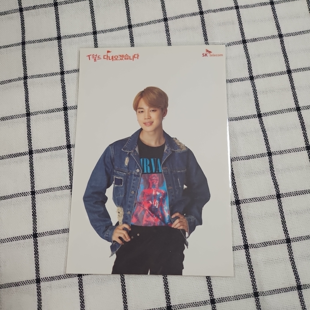 ジミン JIMIN ポストカード SK テレコム BTS エンタメ/ホビーのタレントグッズ(アイドルグッズ)の商品写真