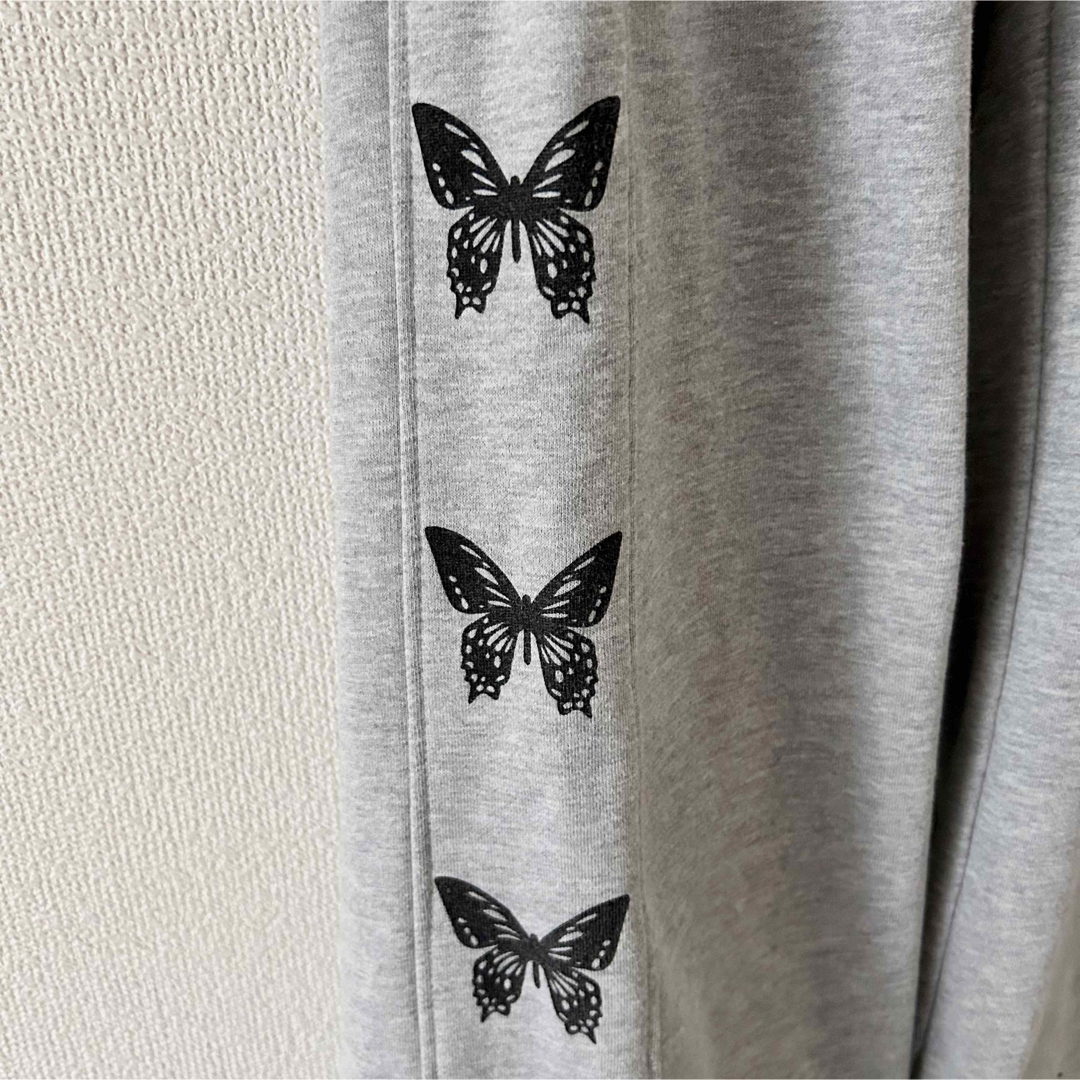 蝶々プリントスウェットパンツ/ジャージトレパン/ルームウェア レディースのパンツ(カジュアルパンツ)の商品写真
