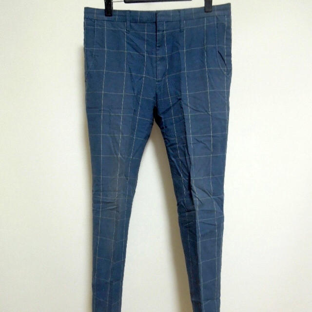 GU(ジーユー)の【 GU 】  “Windowpane”Slim Pants メンズのパンツ(スラックス)の商品写真