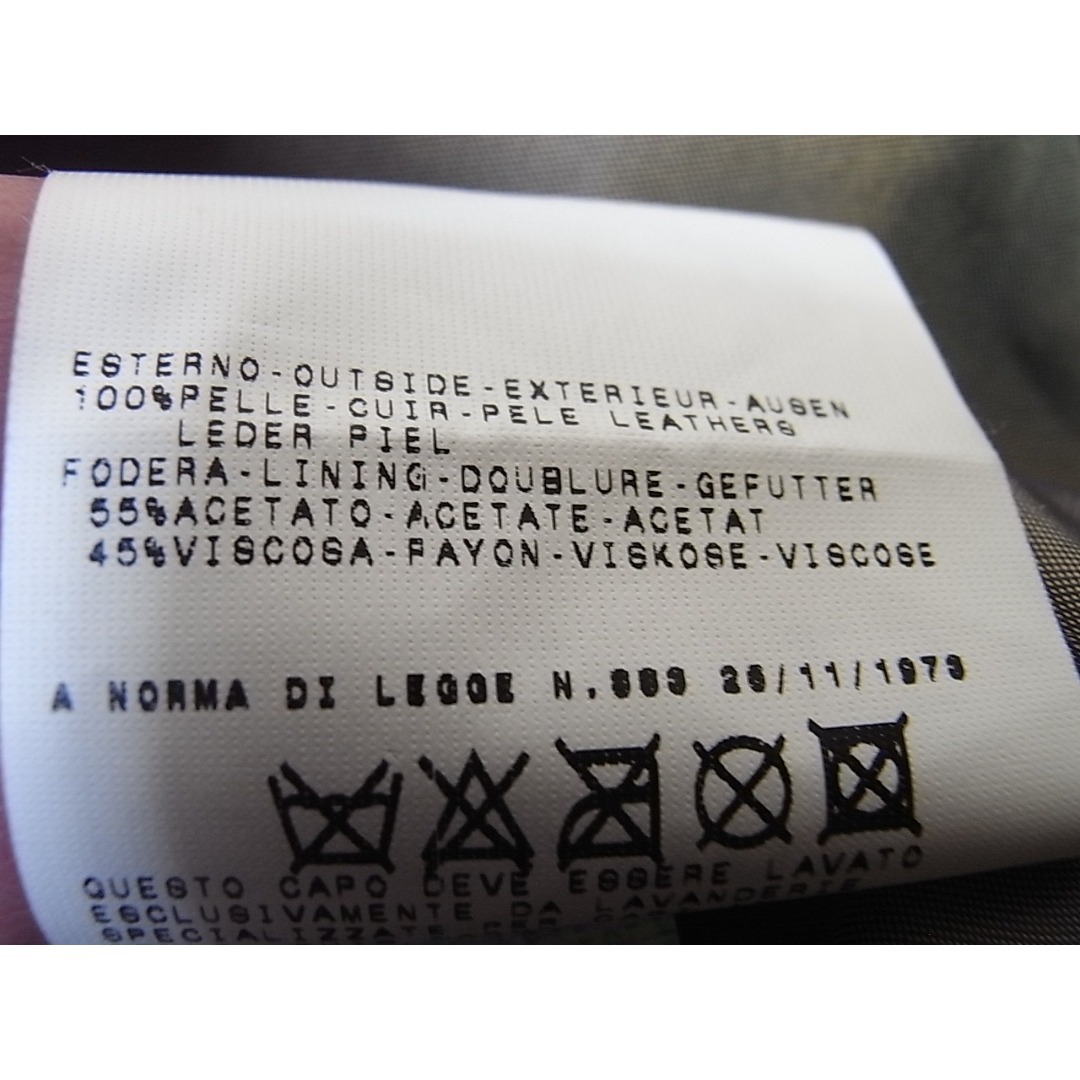 Just Cavalli(ジャストカヴァリ)のsize48☆良品☆ジャストカヴァリ ディストレストレザー製ジャケット ブラウン メンズのジャケット/アウター(レザージャケット)の商品写真