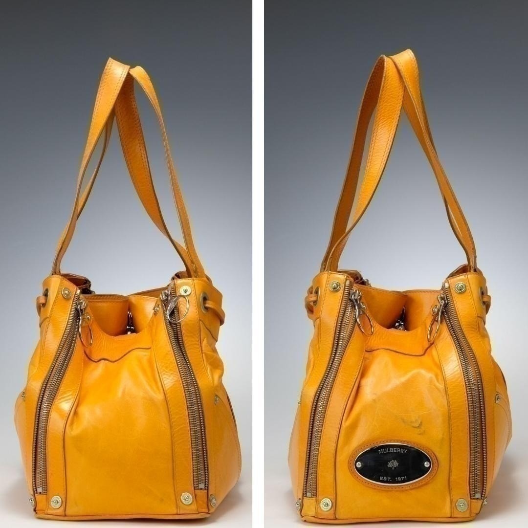 Mulberry(マルベリー)の【希少】 マルベリー トートバッグ 肩掛け レザー 大容量 A4 巾着 マチあり レディースのバッグ(トートバッグ)の商品写真