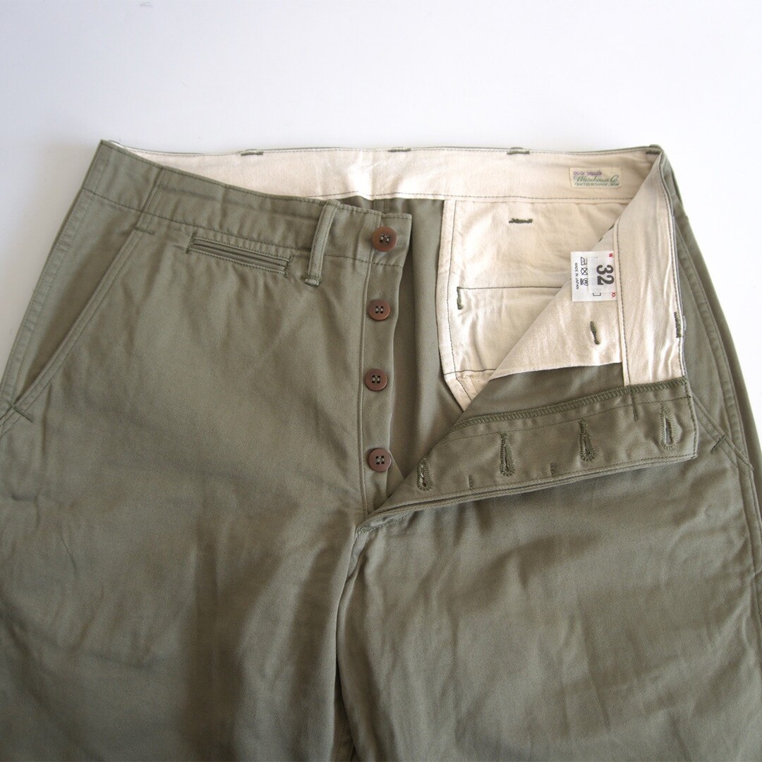 WAREHOUSE(ウエアハウス)の【美品】 WAREHOUSE【Lot.1082 チノーズ CHINOES DUCK DIGGER】32 ウェアハウス ダックディガー ミリタリー 25120103 メンズのパンツ(チノパン)の商品写真