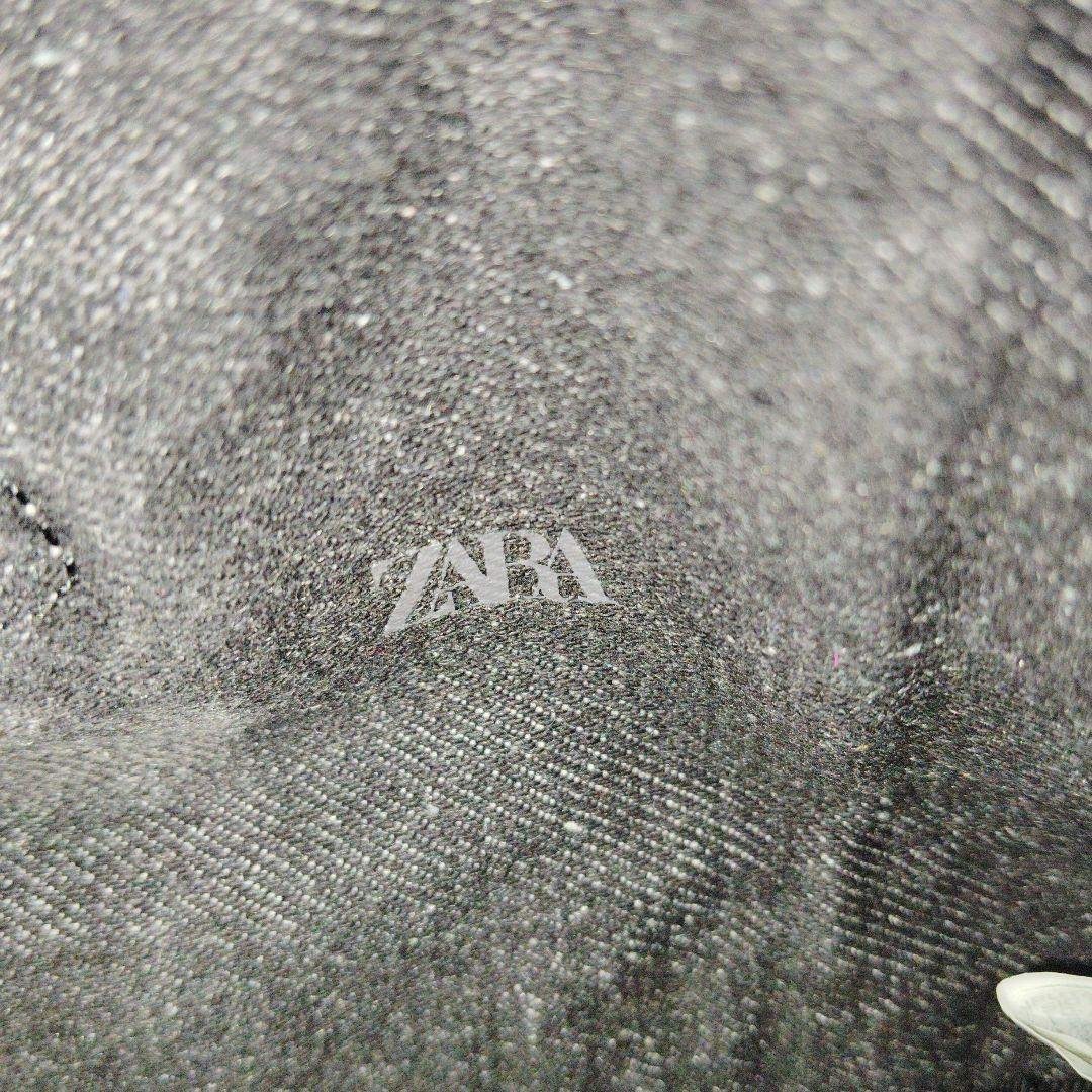 ZARA(ザラ)のZARA　ザラ　ショルダーバッグ　デニム　2way　黒　レディース レディースのバッグ(ショルダーバッグ)の商品写真