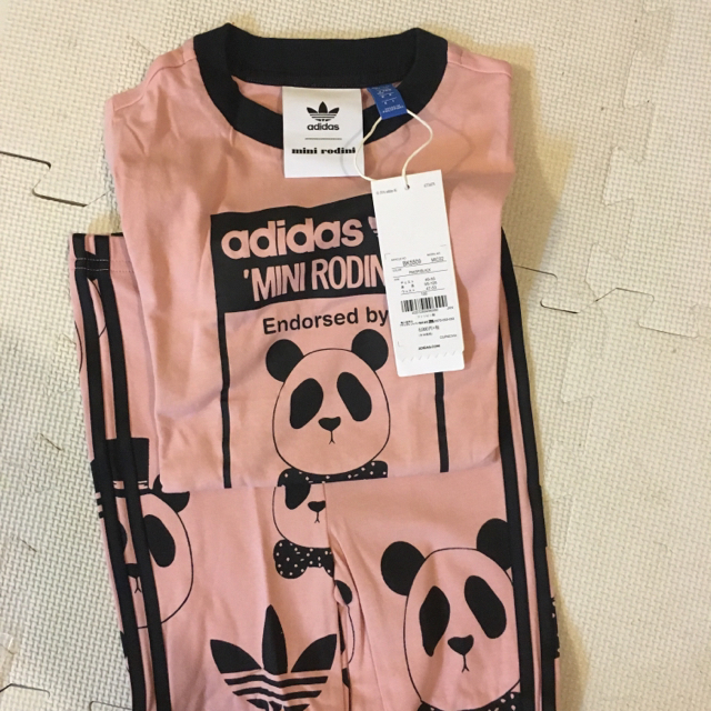 adidas(アディダス)のadidas×minirodini ミニロディーニ アディダス セットアップ キッズ/ベビー/マタニティのキッズ服男の子用(90cm~)(パンツ/スパッツ)の商品写真