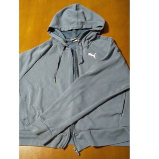 プーマ パーカー レディース ブルーグレー