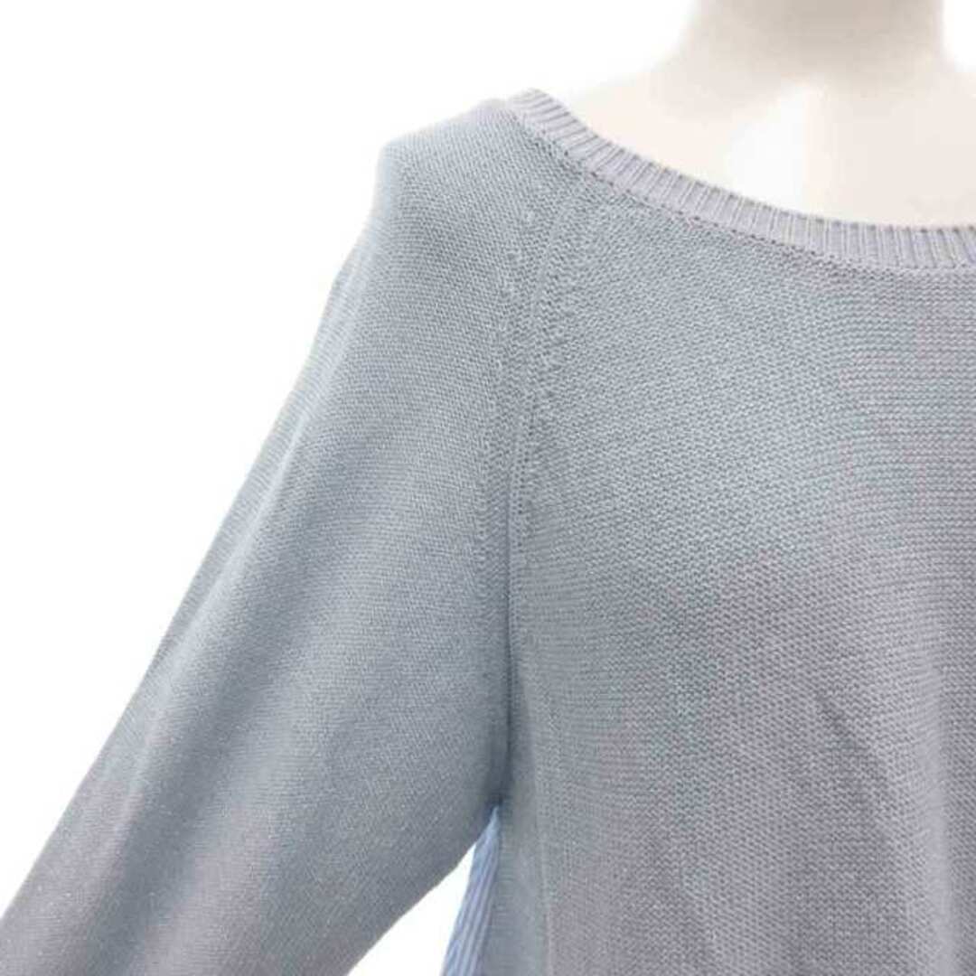 GALLERY VISCONTI(ギャラリービスコンティ)のギャラリービスコンティ シャツドッキングニット カットソー 2 長袖 切替 レディースのトップス(ニット/セーター)の商品写真