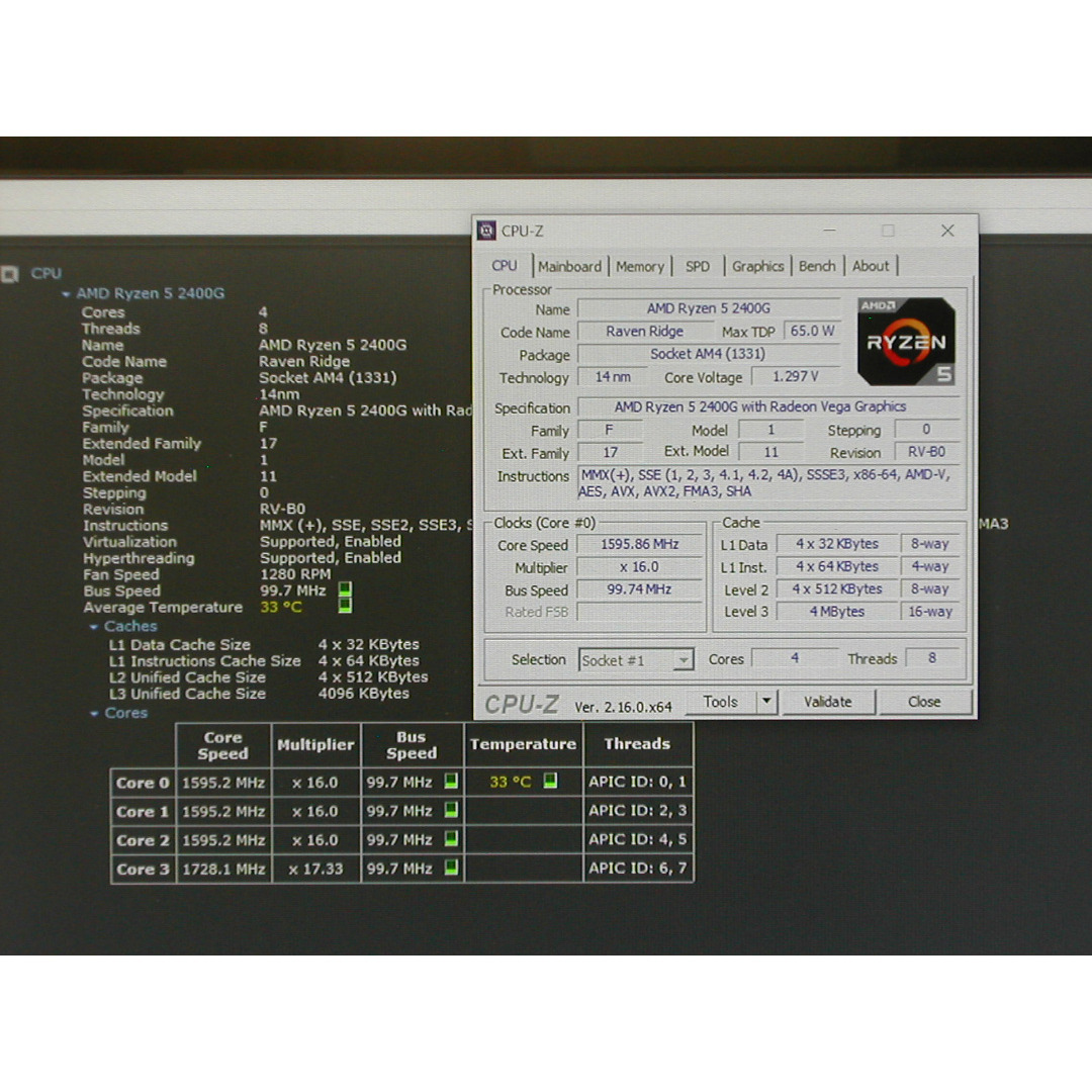 4コア8スレッド　AMD Ryzen 5 2400G　AM4 スマホ/家電/カメラのPC/タブレット(PCパーツ)の商品写真