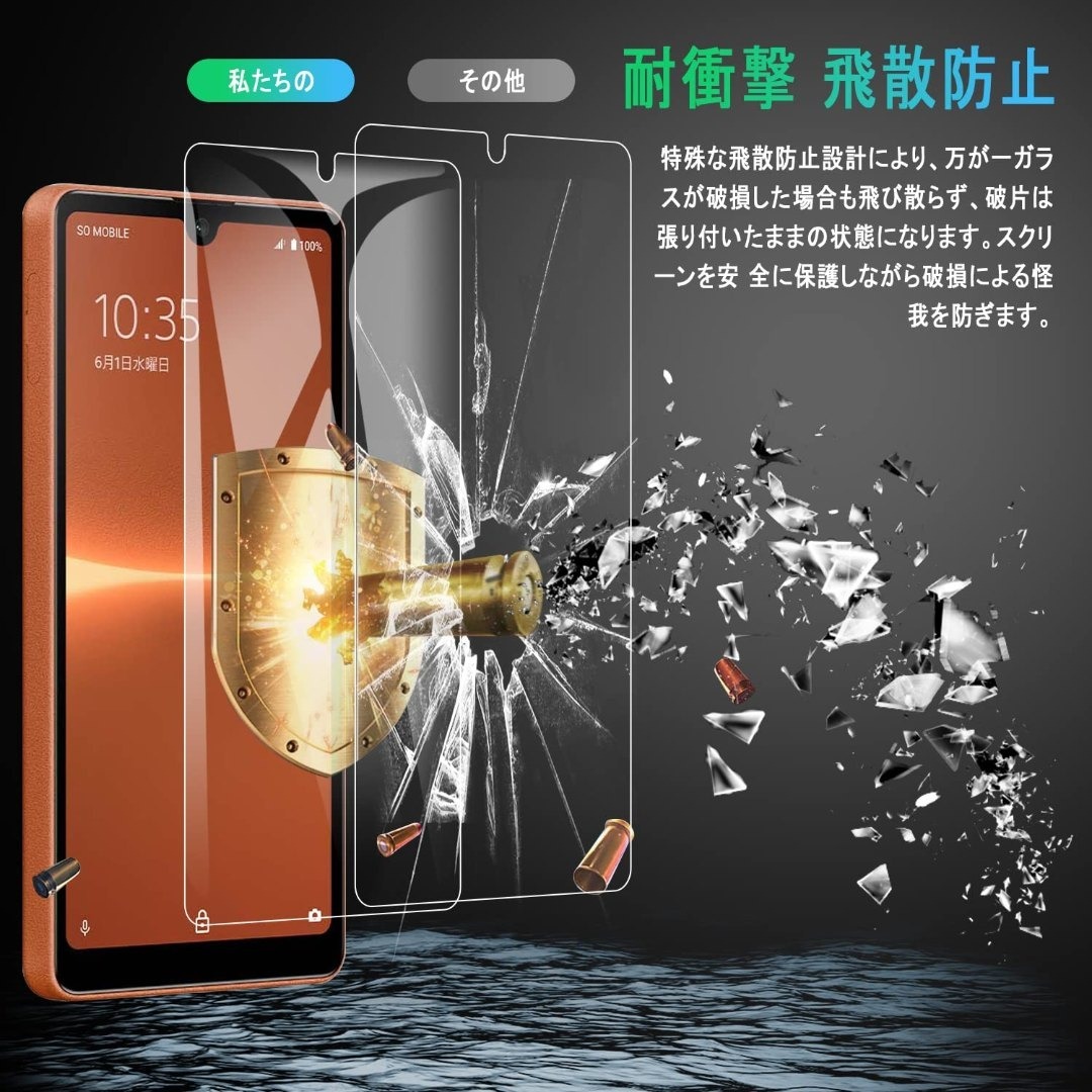 【サイズ:Xperia ACE III/ACE II-クリア】【2枚入り】Xpe スマホ/家電/カメラのスマホアクセサリー(その他)の商品写真