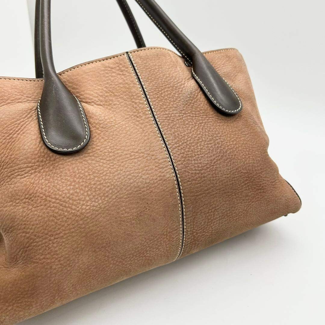 TOD'S(トッズ)の希少　トッズ　トートバッグ　Dバッグ　2way　ヌバック　レザー　茶色　肩掛け◎ レディースのバッグ(トートバッグ)の商品写真