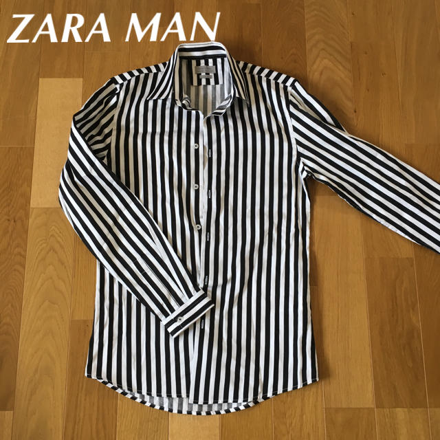 ZARA(ザラ)の新品 未使用 ZARA MAN ストライプシャツ メンズのトップス(シャツ)の商品写真