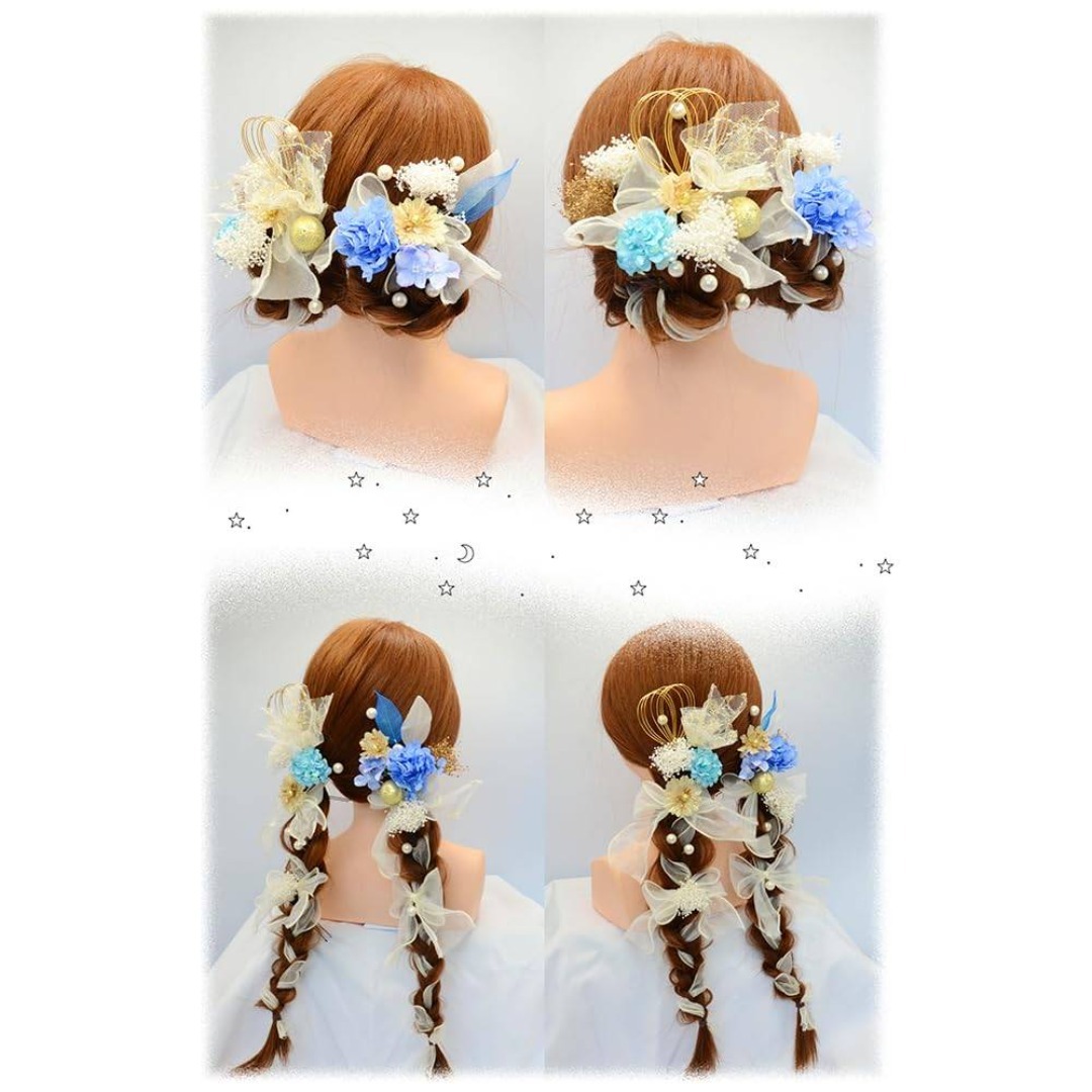 [SOMILA] 【5色展開】髪飾り 卒業式 成人式 和装 振り袖 チュールリボ レディースのファッション小物(その他)の商品写真