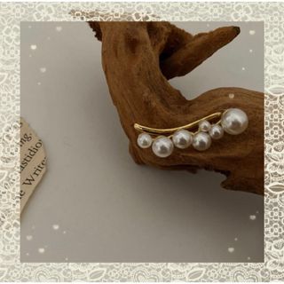 バブルパールイヤーカフ 片耳用 イヤークリップ