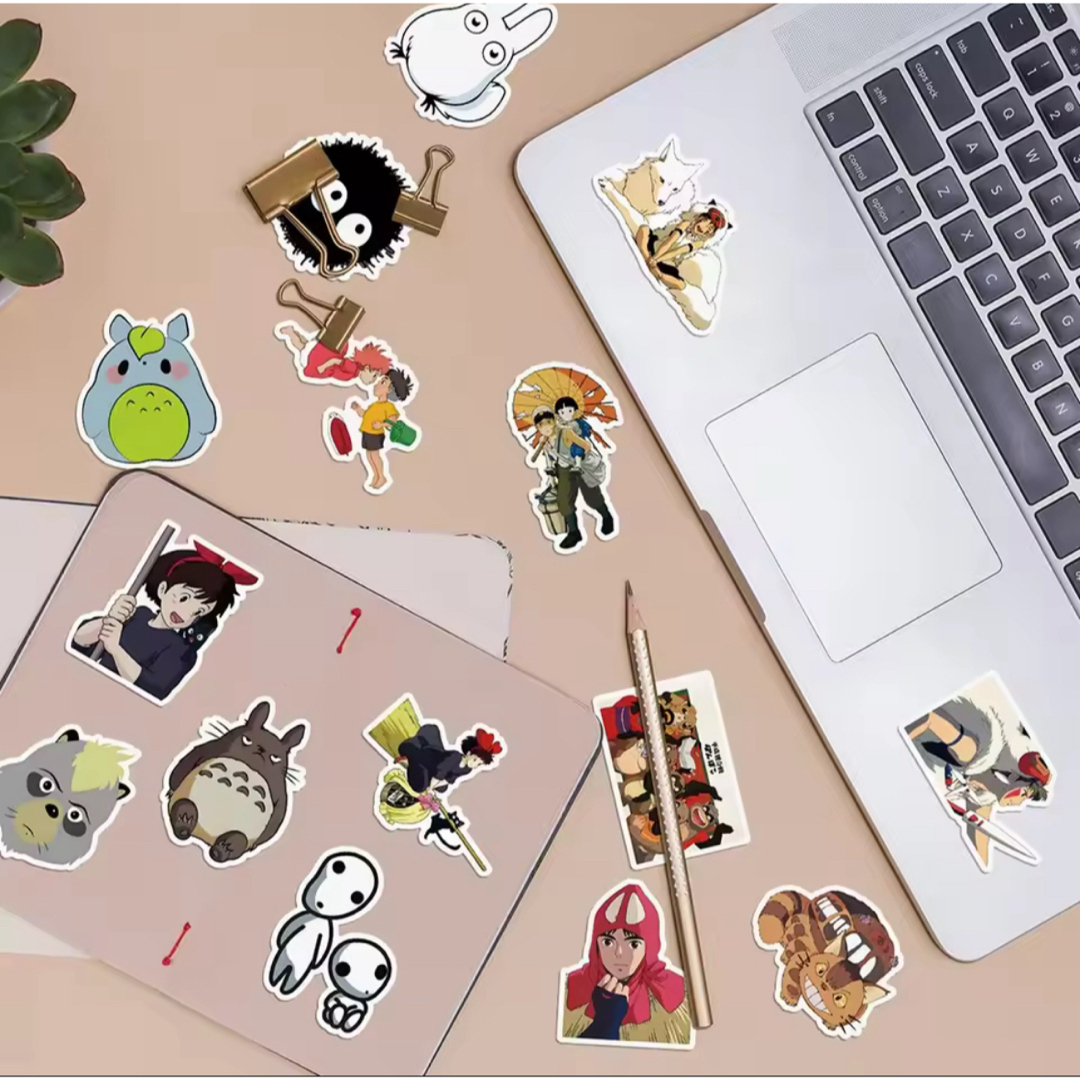 ジブリ(ジブリ)の✨新商品✨ ジブリ ステッカー 50枚 インテリア/住まい/日用品の文房具(シール)の商品写真