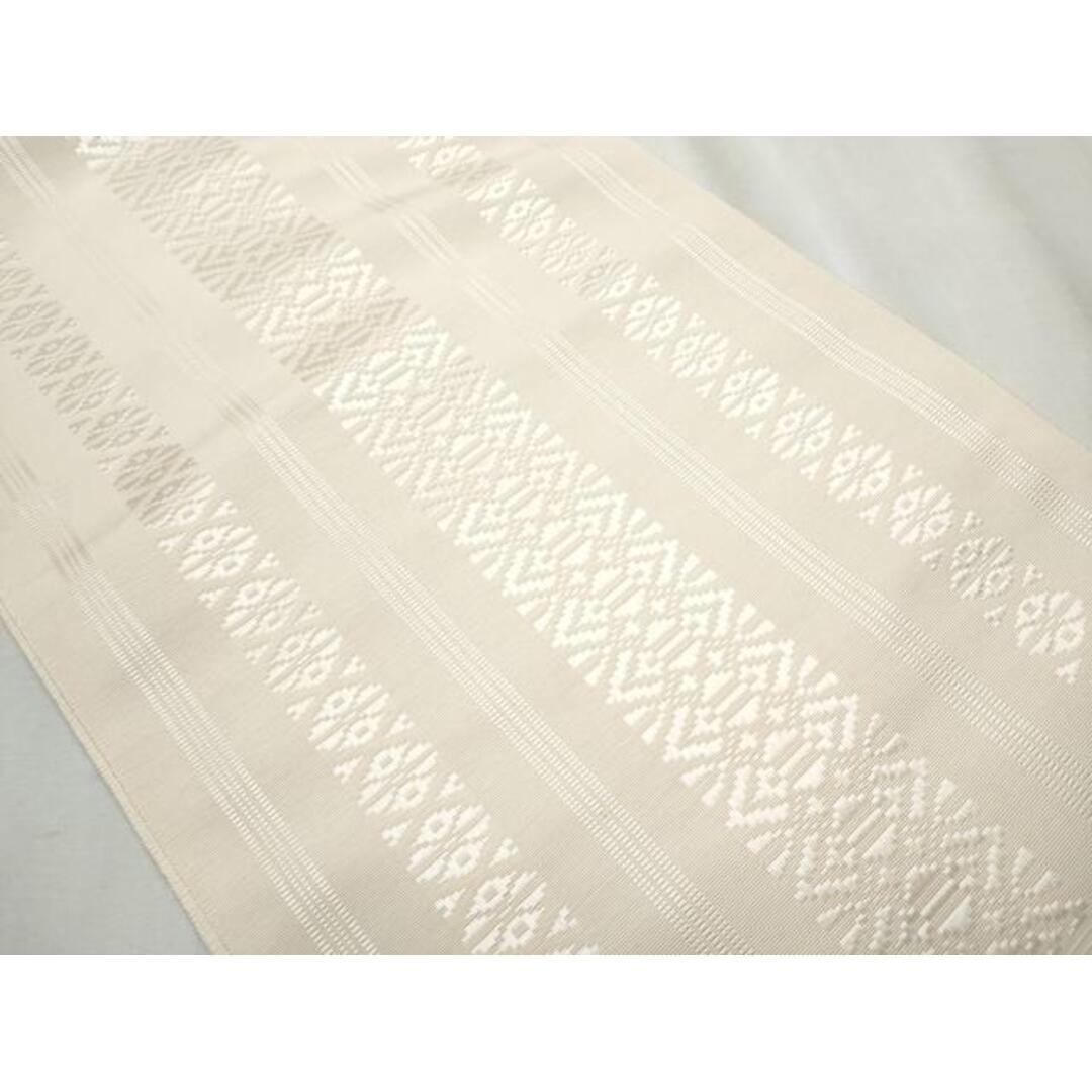 平和屋着物●博多織人 黒木織物 本場筑前博多帯　八寸名古屋帯　一重帯　献上　素色　証紙付き　正絹　逸品　CABB0776hy レディースの水着/浴衣(帯)の商品写真