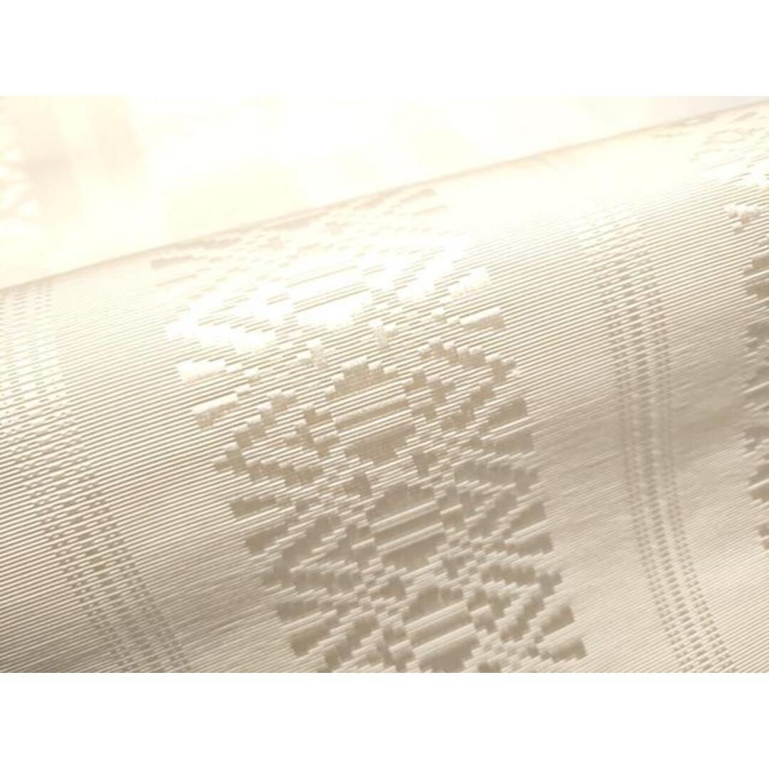 平和屋着物●博多織人 黒木織物 本場筑前博多帯　八寸名古屋帯　一重帯　献上　素色　証紙付き　正絹　逸品　CABB0776hy レディースの水着/浴衣(帯)の商品写真