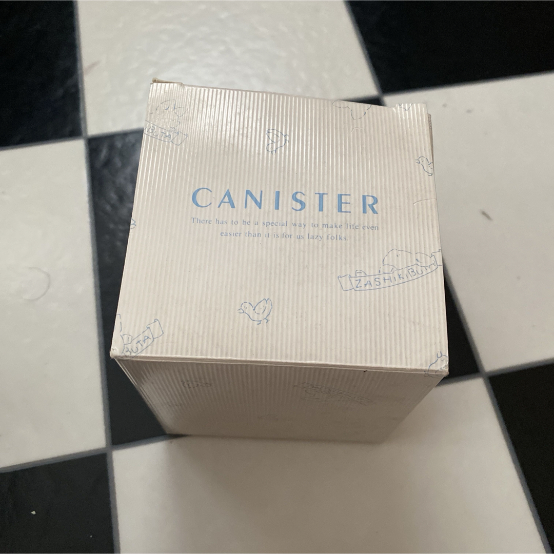 サンリオ(サンリオ)のサンリオ ザシキブタ キャニスター 昭和 レトロ ガラス 小物入れ 1986 エンタメ/ホビーのおもちゃ/ぬいぐるみ(キャラクターグッズ)の商品写真