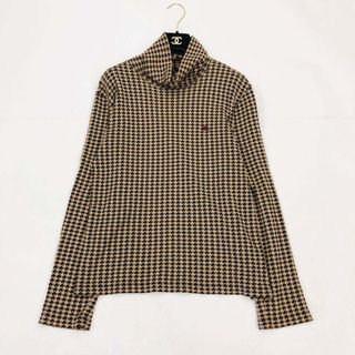 BURBERRY BLACK LABEL - バーバリーブラックレーベル　セーター　千鳥　ブラウン　2　M ハイネック