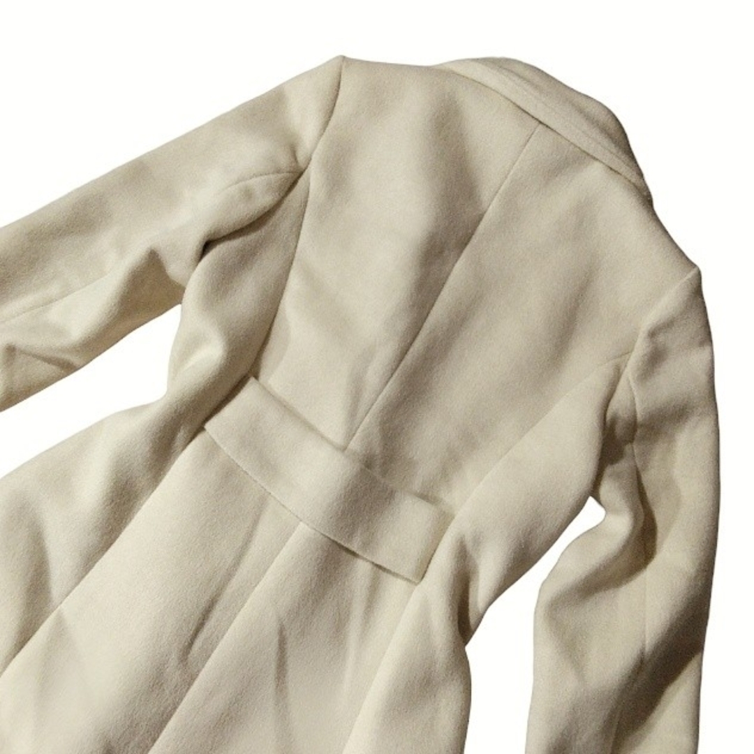 FRAY I.D(フレイアイディー)のフレイアイディー ロングコート マキシ ホワイト チェスターコート アウター レディースのジャケット/アウター(ロングコート)の商品写真